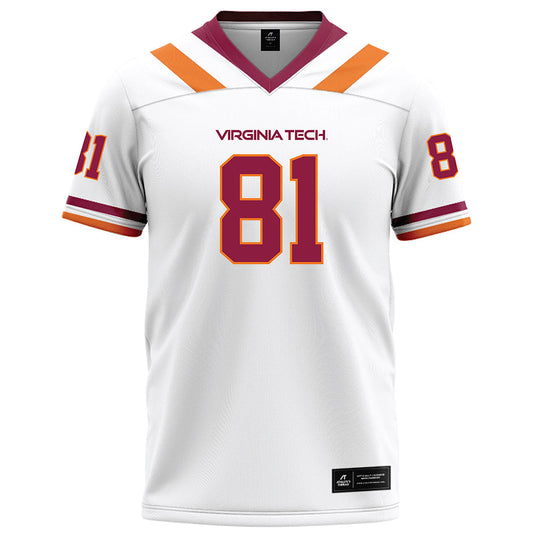 Virginia Tech - NCAA Football : Jordan Tapscott - Football Jersey White