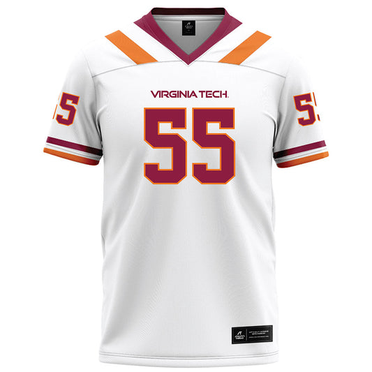 Virginia Tech - NCAA Football : Lemar Law - Football Jersey White