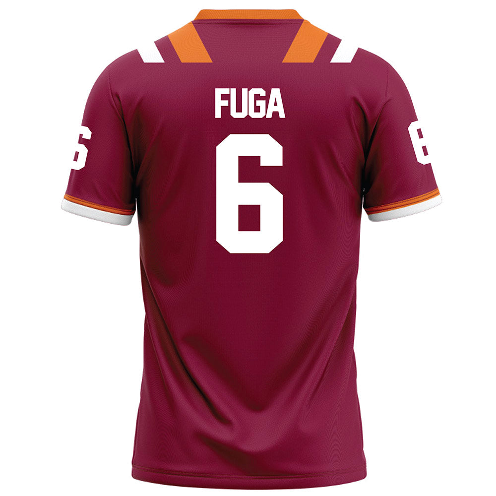 Virginia Tech - NCAA Football : Josh Fuga - Football Jersey Maroon