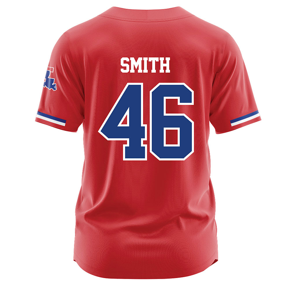 LA Tech - NCAA Baseball : Luke Smith - Baseball Jersey Red