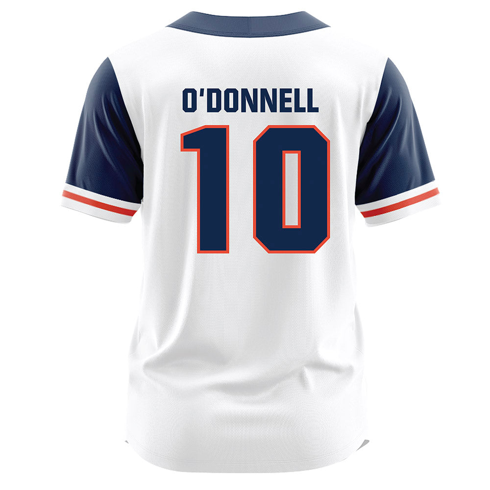 Illinois - NCAA Baseball : Aden O'Donnell - Baseball Jersey White