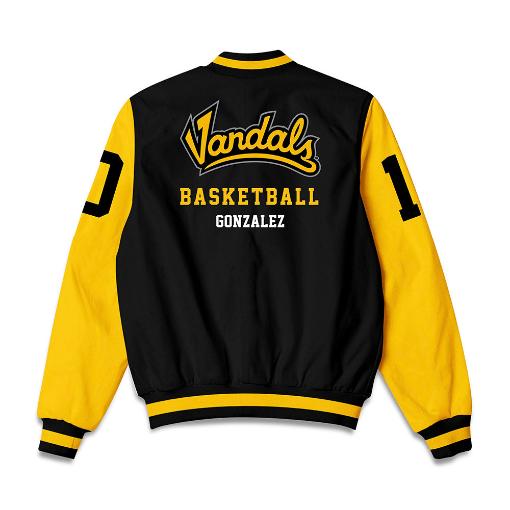 Idaho - NCAA Men's Basketball : Kristian Gonzalez - Bomber Jacket Jacket Bomber Jacket