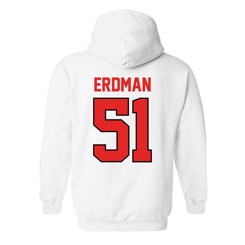 Texas Tech - NCAA Baseball : Zach Erdman - Hooded Sweatshirt Classic Shersey