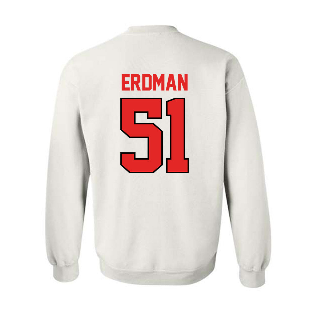 Texas Tech - NCAA Baseball : Zach Erdman - Crewneck Sweatshirt Classic Shersey
