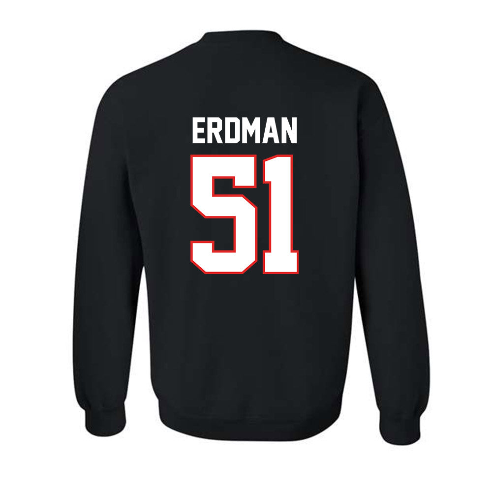 Texas Tech - NCAA Baseball : Zach Erdman - Crewneck Sweatshirt Classic Shersey
