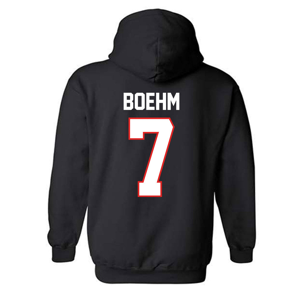 Texas Tech - NCAA Baseball : Garet Boehm - Hooded Sweatshirt Sports Shersey