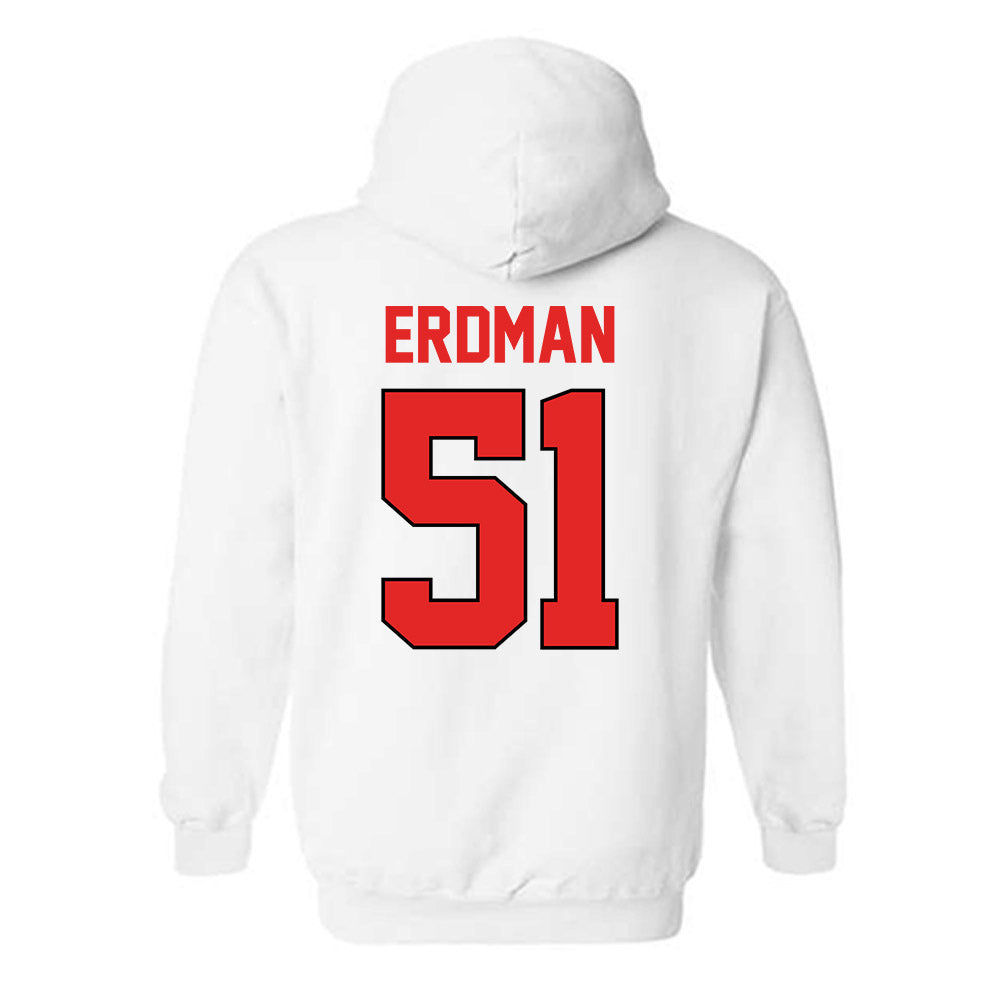 Texas Tech - NCAA Baseball : Zach Erdman - Hooded Sweatshirt Sports Shersey