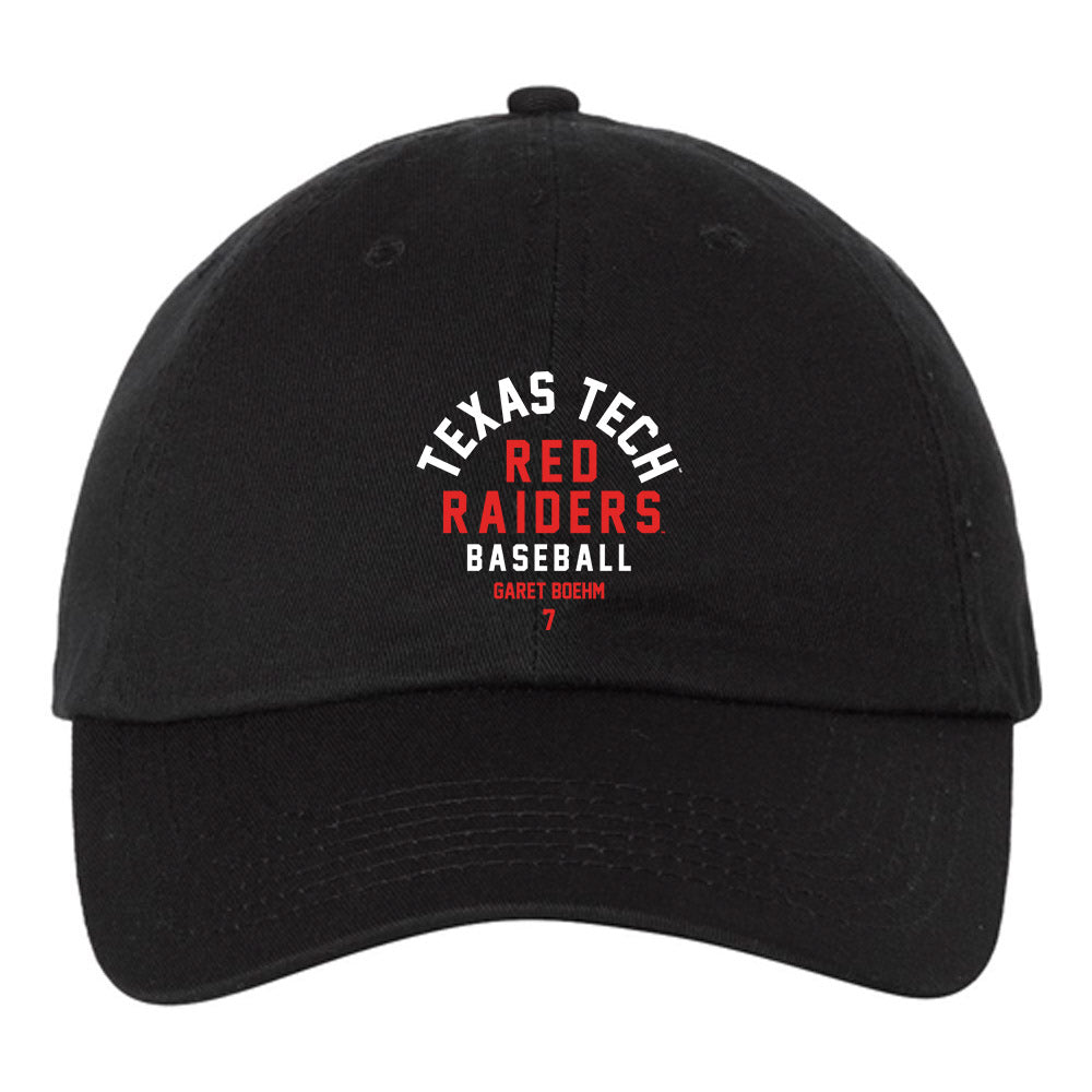 Texas Tech - NCAA Baseball : Garet Boehm - Classic Dad Hat