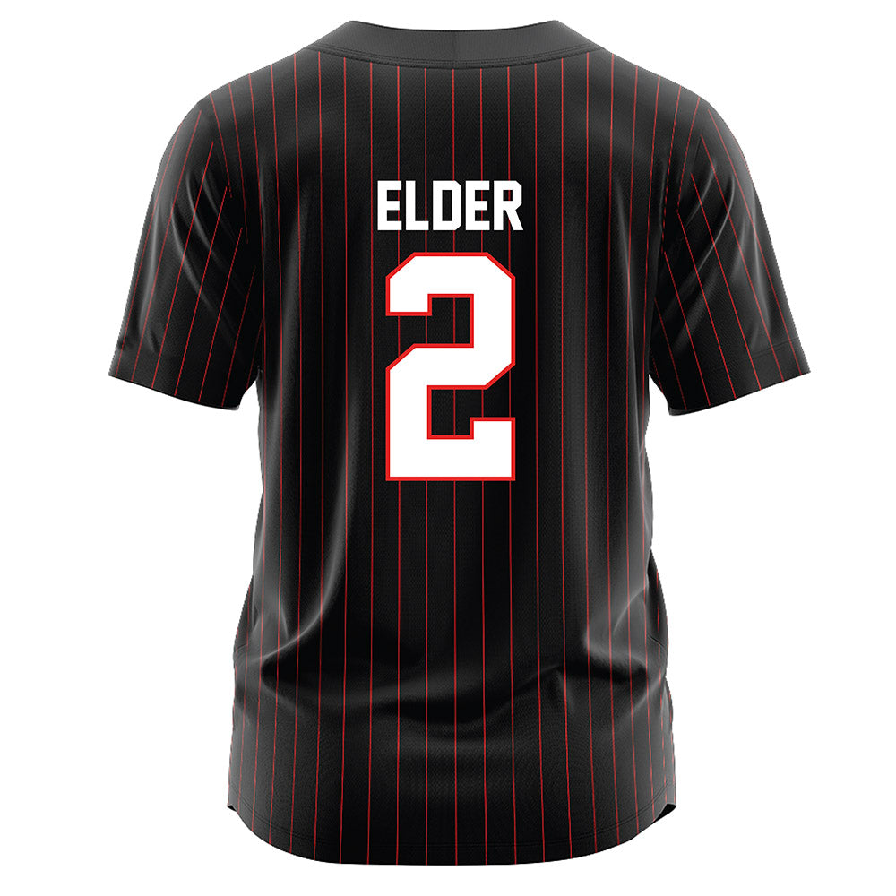 Texas Tech - NCAA Softball : Demi Elder - Softball Jersey Black Pinstripe