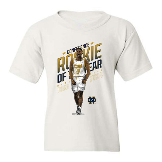Notre Dame - NCAA Men's Basketball : Markus Burton - Youth T-Shirt Individual Caricature