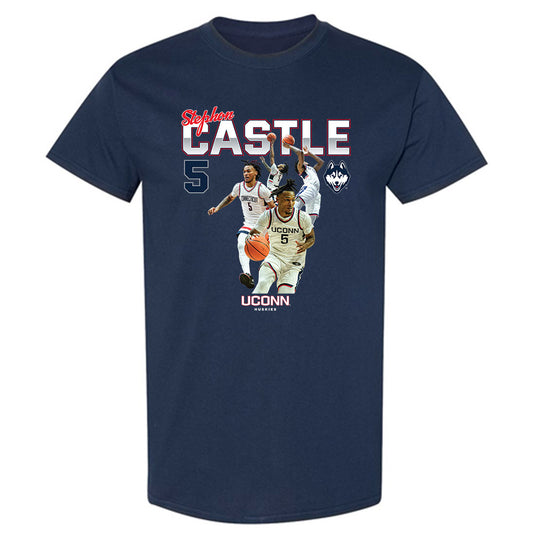 UConn - NCAA Men's Basketball : Stephon Castle - Official 2023 - 2024 Post Season T-Shirt