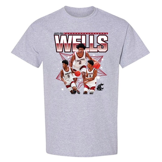 WSU - NCAA Men's Basketball : Jaylen Wells - Official 2023 - 2024 Post Season  Official 2023 - 2024 Post Season - T-Shirt