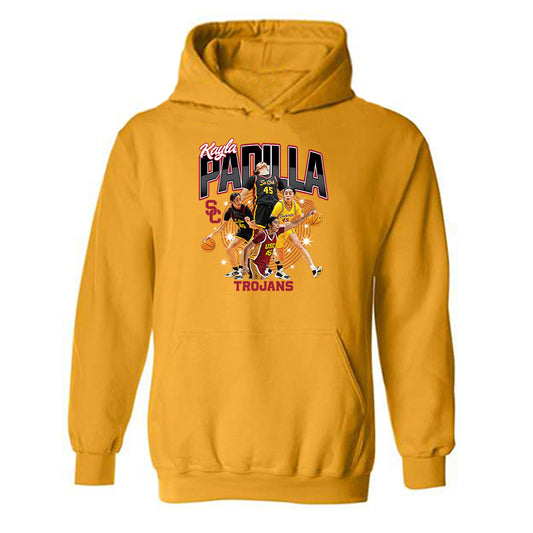 USC - NCAA Women's Basketball : Kayla Padilla - Official 2023 - 2024 Post Season  Hooded Sweatshirt