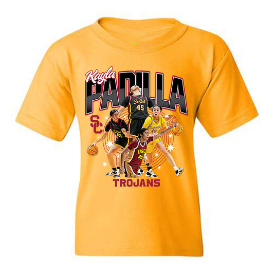 USC - NCAA Women's Basketball : Kayla Padilla - Official 2023 - 2024 Post Season  Youth T-Shirt