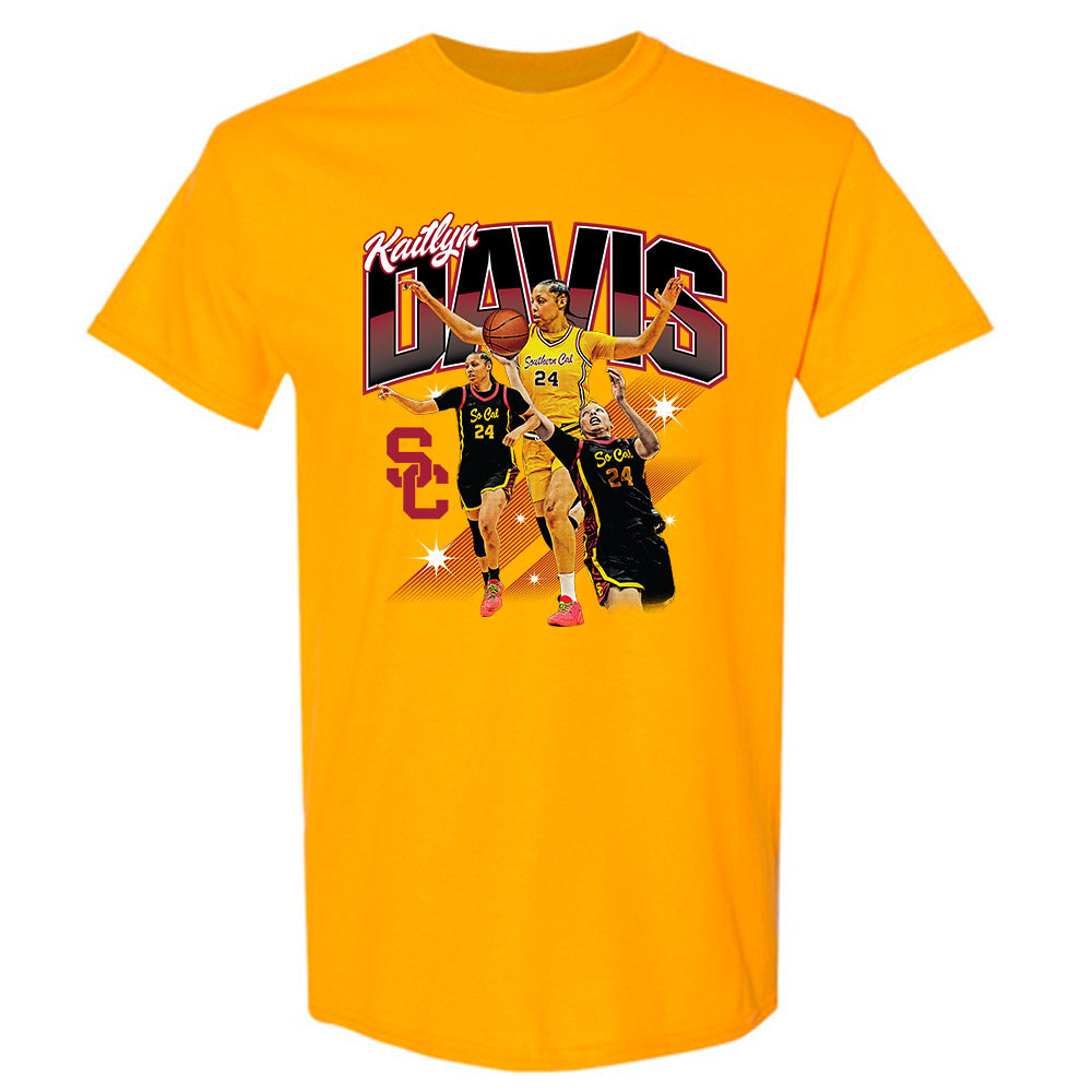 USC - NCAA Women's Basketball : Kaitlyn Davis - Official 2023 - 2024 Post Season  T-Shirt