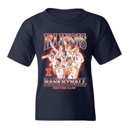 Illinois - NCAA Men's Basketball Official 2023 - 2024 Post Season Youth T-Shirt