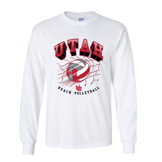 Utah - NCAA Beach Volleyball : Keira Sheehan Meet Me At The Net Long Sleeve T-Shirt