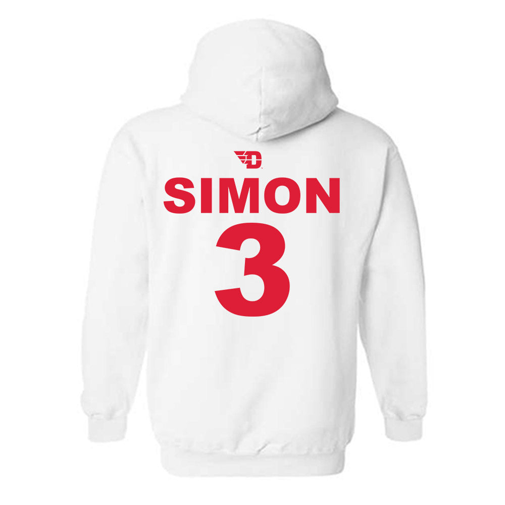 Dayton - NCAA Men's Basketball : Jaiun Simon - Hooded Sweatshirt Sports Shersey