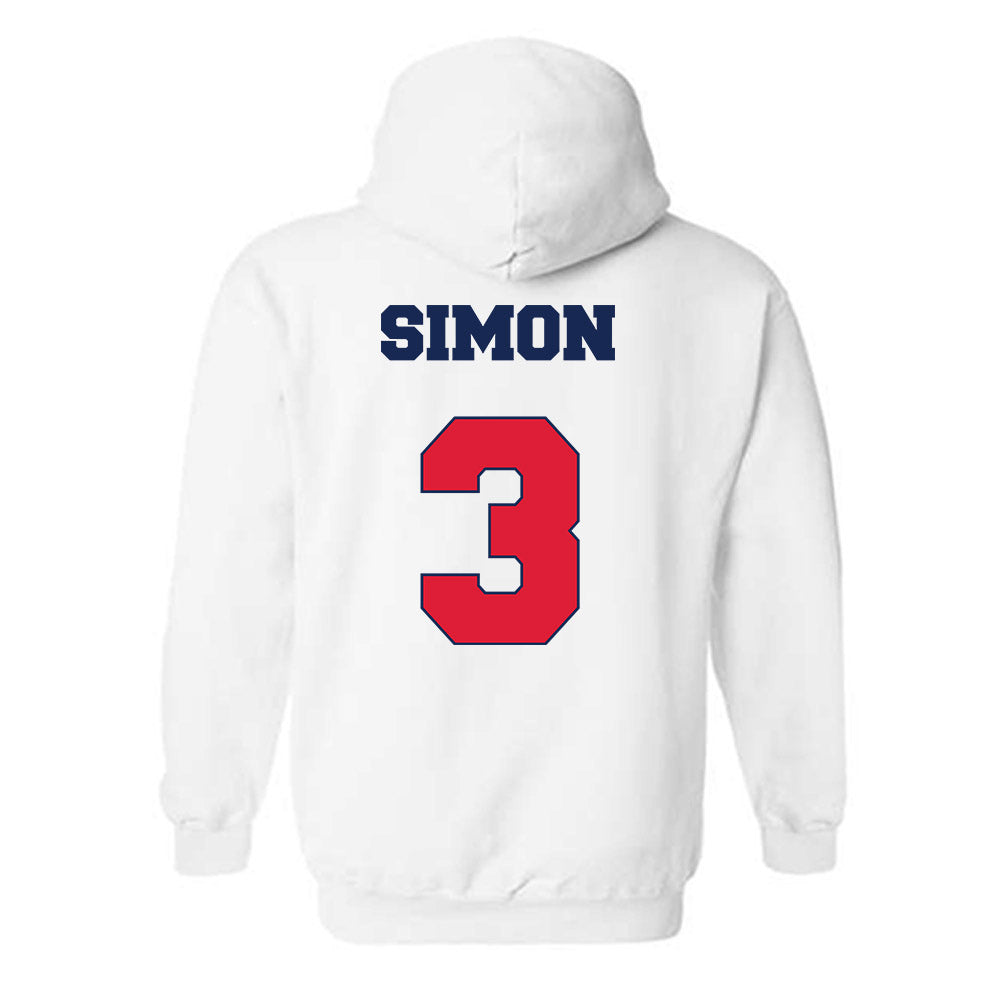 Dayton - NCAA Men's Basketball : Jaiun Simon - Hooded Sweatshirt Sports Shersey