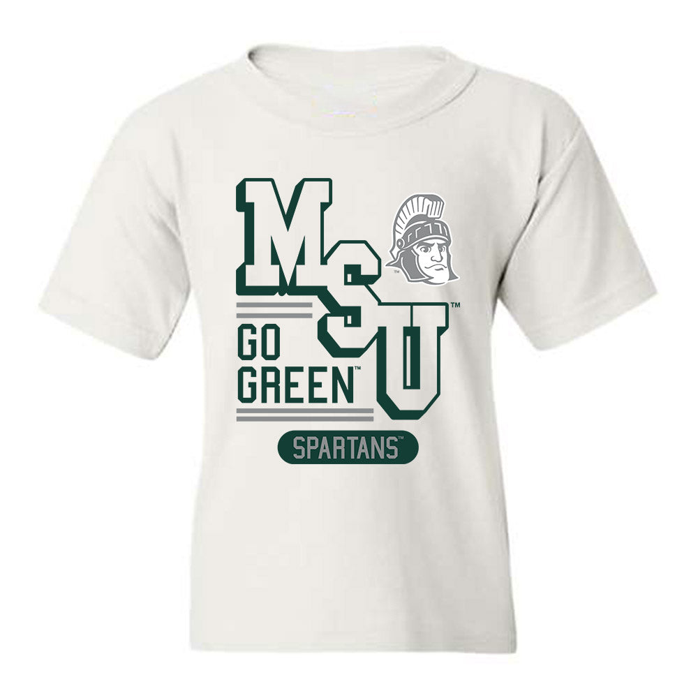 StakesMFG Michigan State - NCAA Football : Stanton Ramil - Youth T-Shirt Forest Green / Youth Large