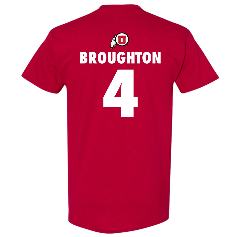 Utah - NCAA Football : JaTravis Broughton - Hail Mary Short Sleeve T-Shirt