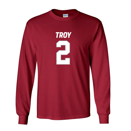 Troy - NCAA Football : Carlton Martial Shersey Long Sleeve T-Shirt