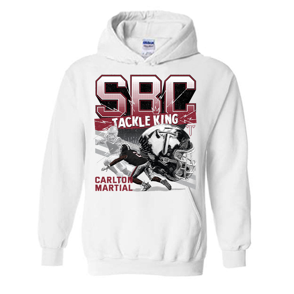 Troy - NCAA Football : Carlton Martial Hooded Sweatshirt