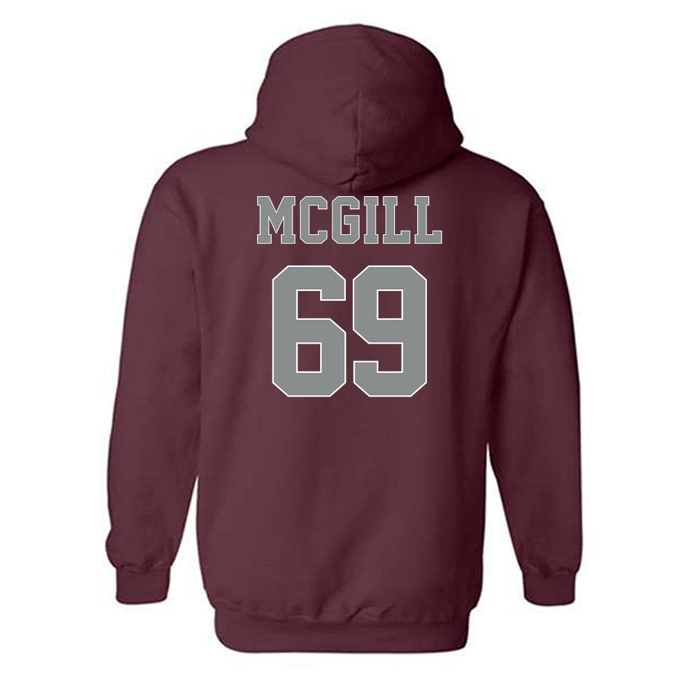NCCU - NCAA Football : Jordan McGill Shersey Hooded Sweatshirt