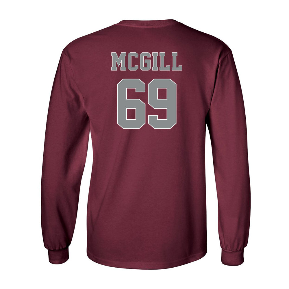 NCCU - NCAA Football : Jordan McGill Shersey Long Sleeve T-Shirt