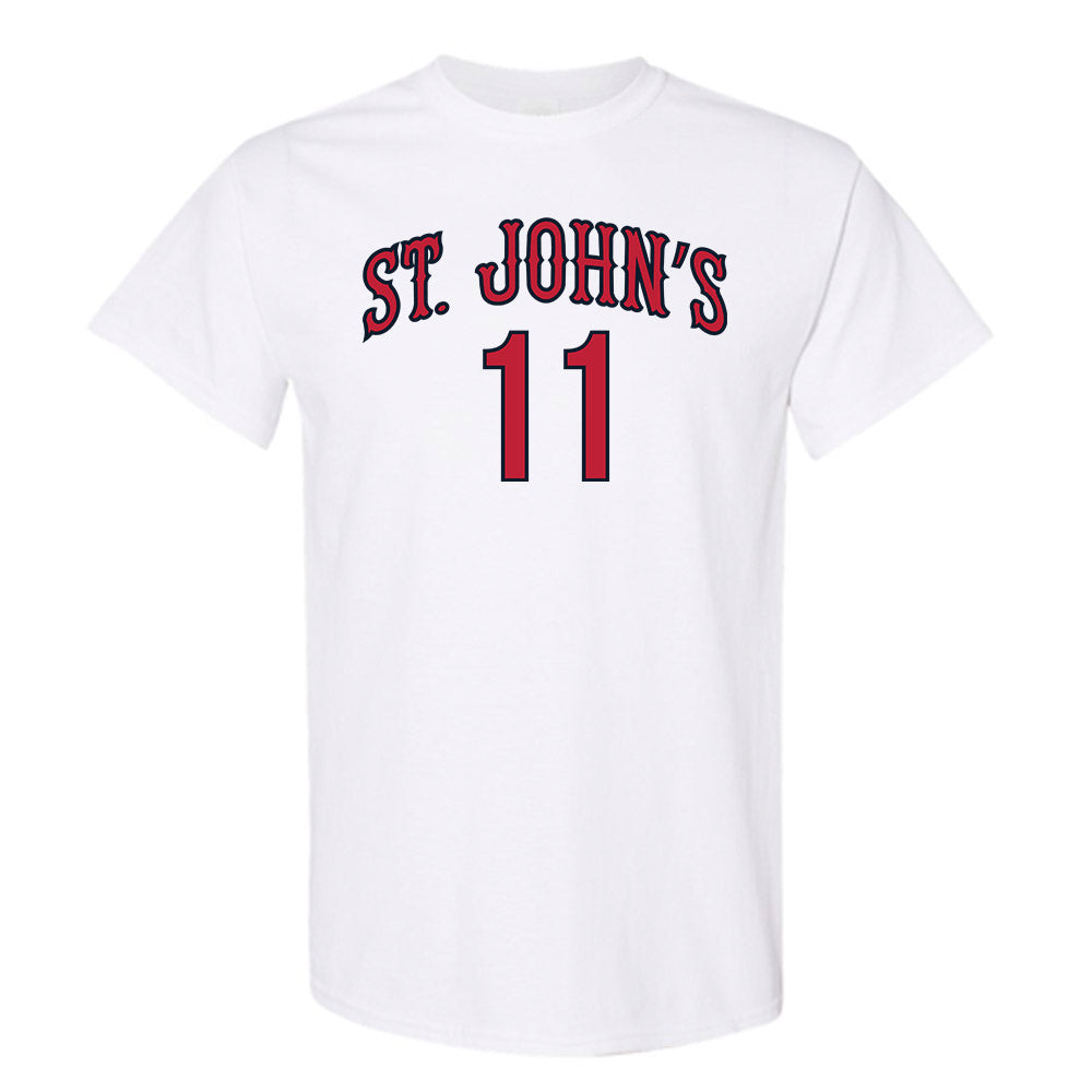 St. Johns - NCAA Men's Basketball : Joel Soriano T-Shirt White / 4XL