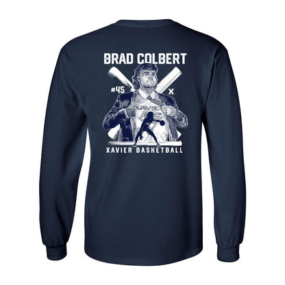 Xavier - NCAA Men's Basketball : Brad Colbert Xavier Basketball Long Sleeve T-Shirt