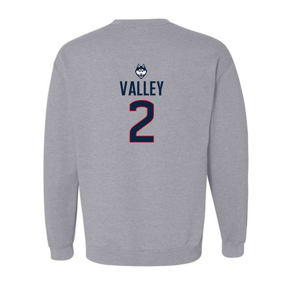 UConn - Women's Basketball Legends : Ashley Valley - Crewneck Sweatshirt Classic Shersey