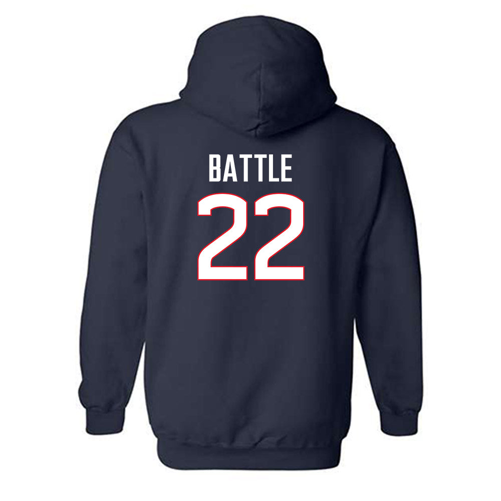 UConn - NCAA Women's Basketball Legends : Ashley Battle - Hooded Sweatshirt Classic Shersey
