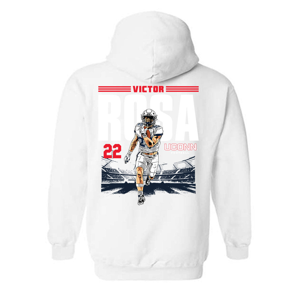 UConn - NCAA Football : Victor Rosa UConn RB Hooded Sweatshirt