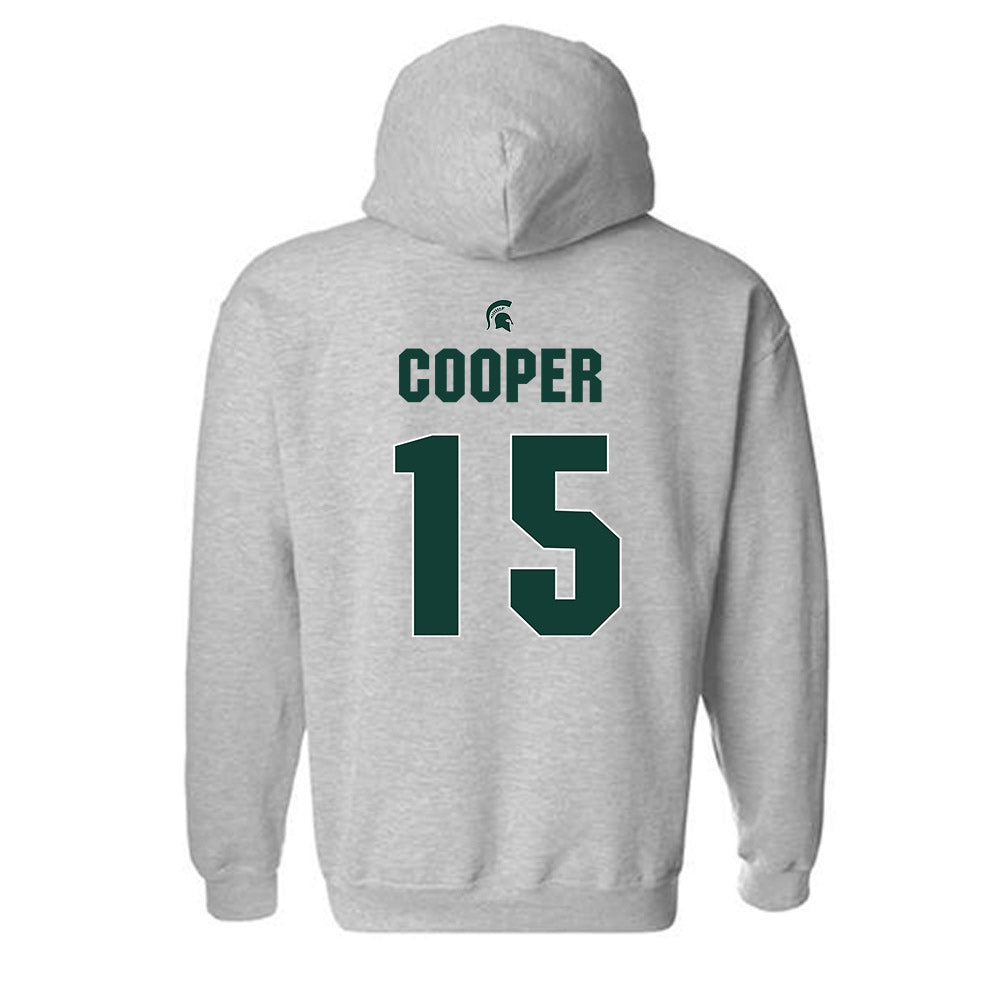 Michigan State - NCAA Men's Basketball : Carson Cooper - Hooded Sweatshirt Classic Shersey
