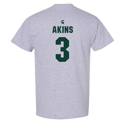 Michigan State - NCAA Men's Basketball : Jaden Akins - T-Shirt Classic Shersey