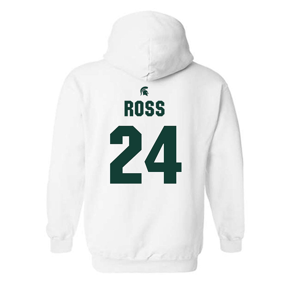Michigan State - NCAA Women's Basketball : Lauren Ross - Hooded Sweatshirt Classic Shersey