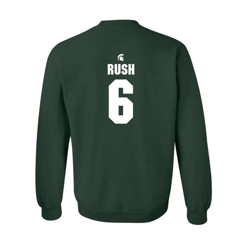 Michigan State - NCAA Baseball : Wyatt Rush - Crewneck Sweatshirt Classic Shersey