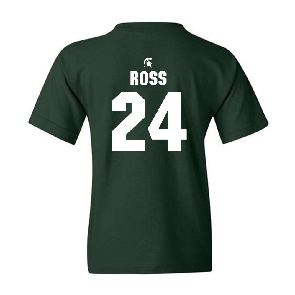 Michigan State - NCAA Women's Basketball : Lauren Ross - Youth T-Shirt Classic Shersey