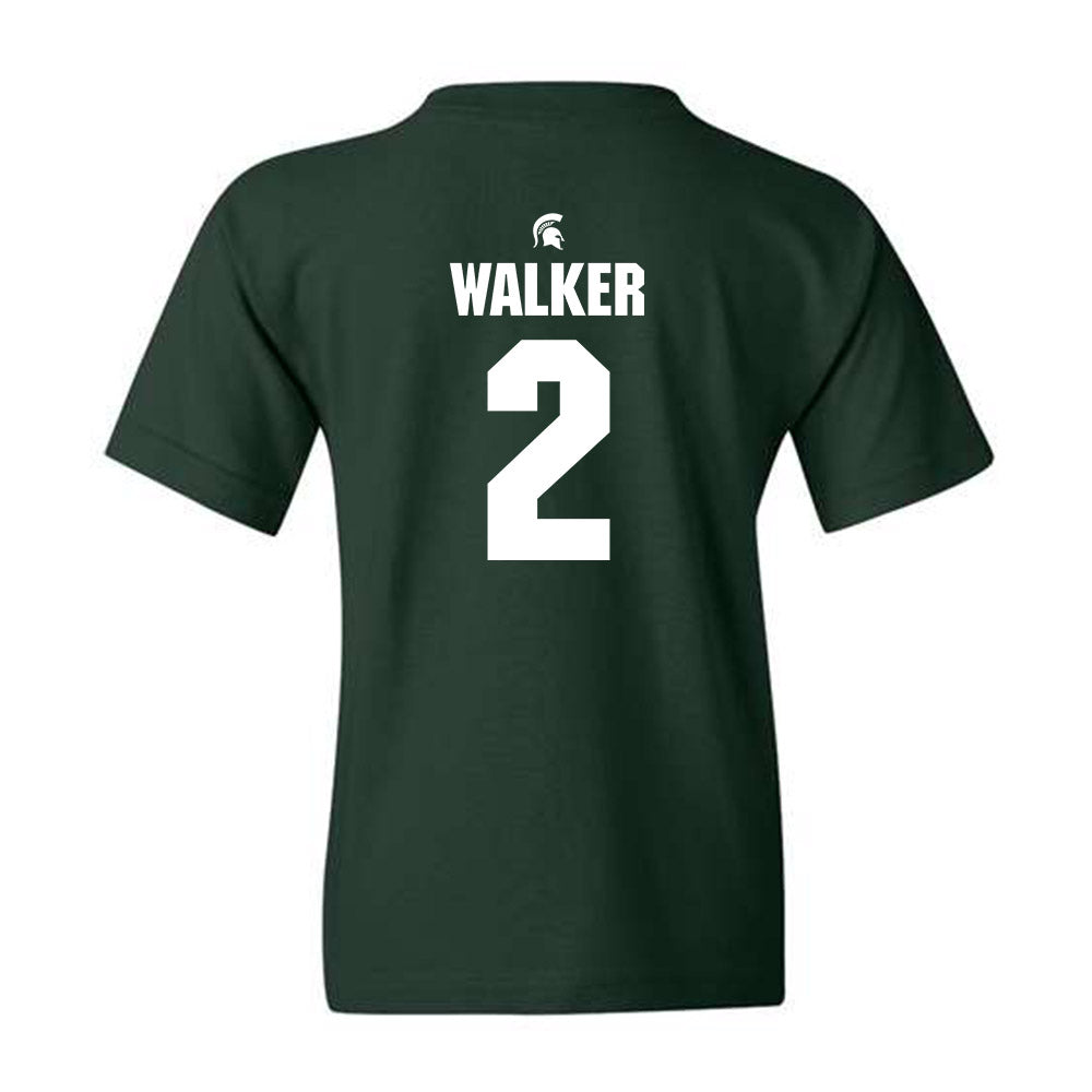 Michigan State - NCAA Men's Basketball : Tyson Walker - Youth T-Shirt Classic Shersey