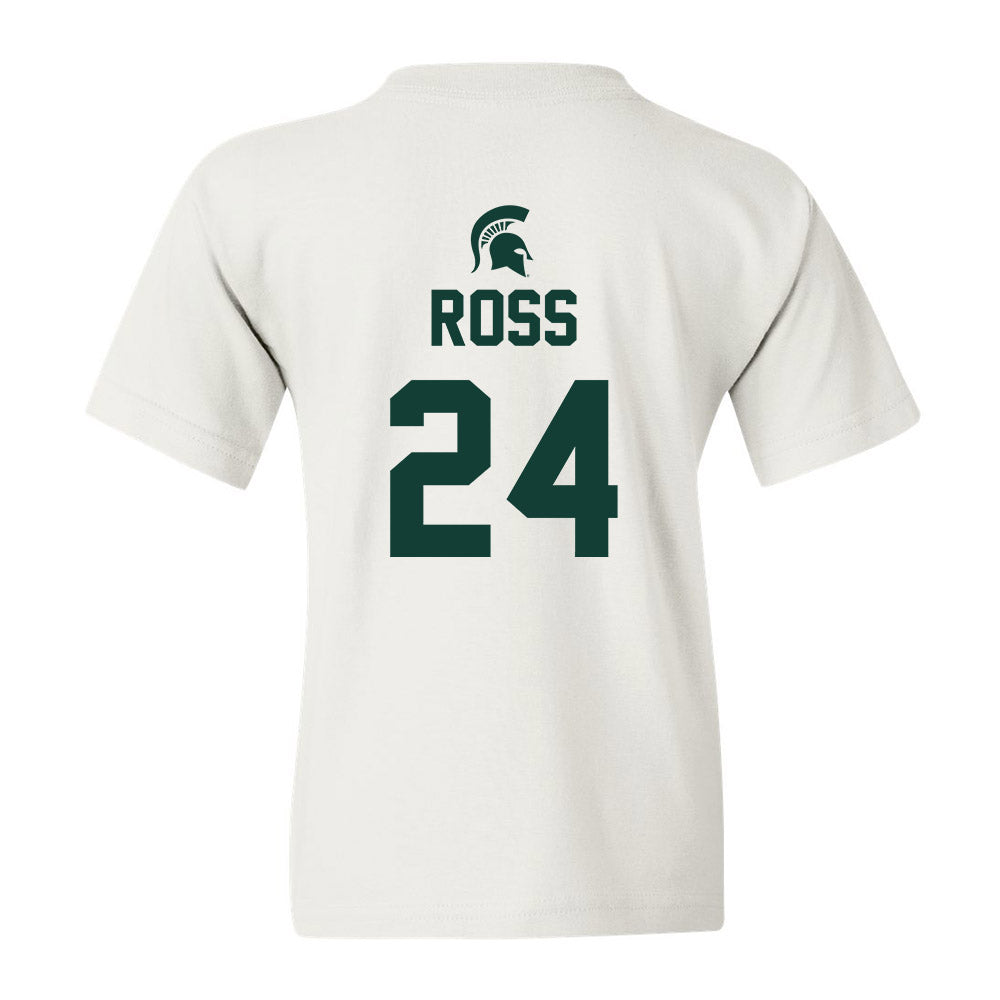 Michigan State - NCAA Women's Basketball : Lauren Ross - Youth T-Shirt Sports Shersey