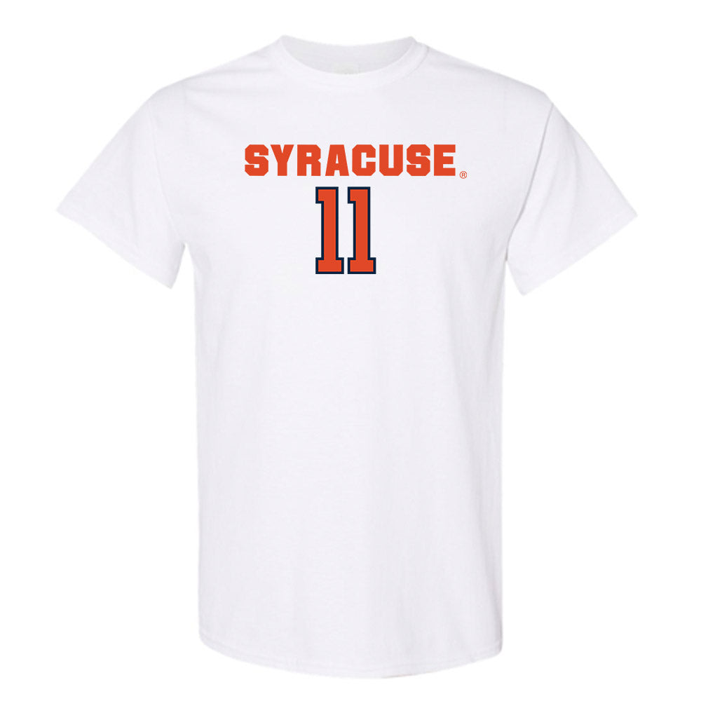 Syracuse - NCAA Women's Basketball : Alexis McNabb T-Shirt White / 4XL