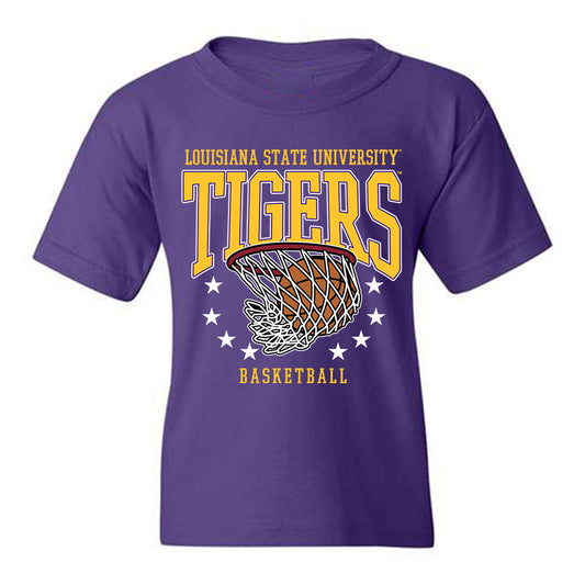 LSU - NCAA Women's Basketball : Flaujae Johnson - Youth T-Shirt Sports Shersey