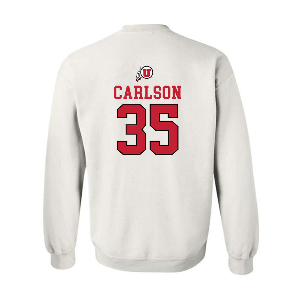 Utah - NCAA Men's Basketball : Branden Carlson - Crewneck Sweatshirt Classic Shersey
