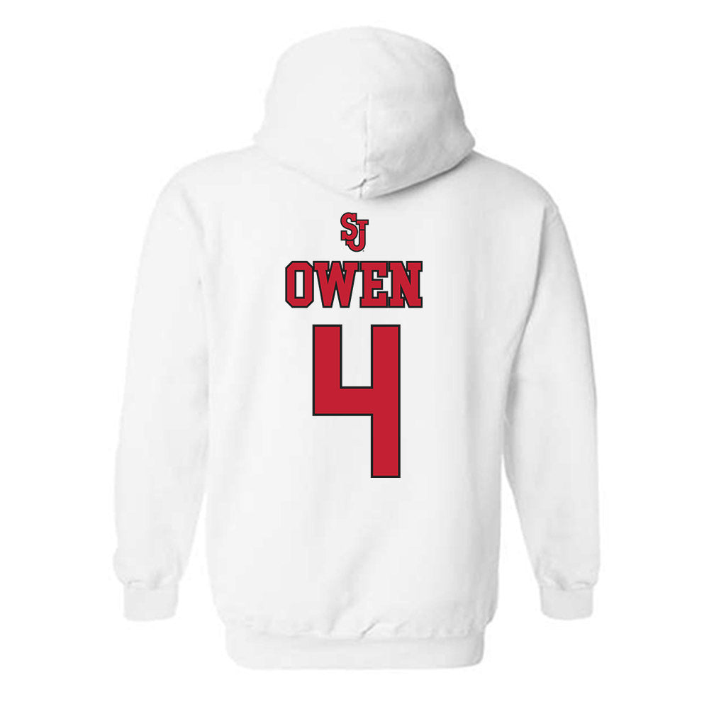 St. Johns - NCAA Women's Basketball : Skye Owen - Hooded Sweatshirt Sports Shersey