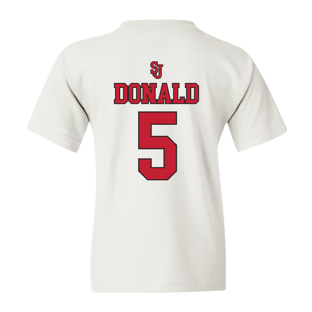 St. Johns - NCAA Women's Basketball : Jailah Donald - Youth T-Shirt Sports Shersey