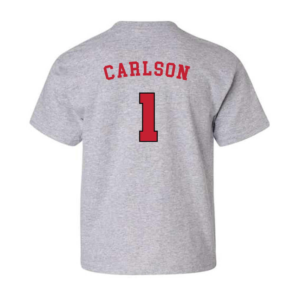 Utah - NCAA Men's Basketball : Ben Carlson - Youth T-Shirt Sports Shersey