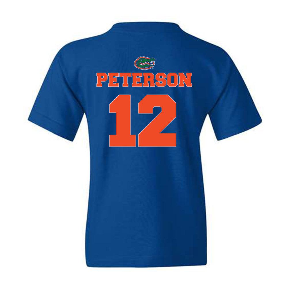 Florida - NCAA Baseball : Liam Peterson - Youth T-Shirt Sports Shersey
