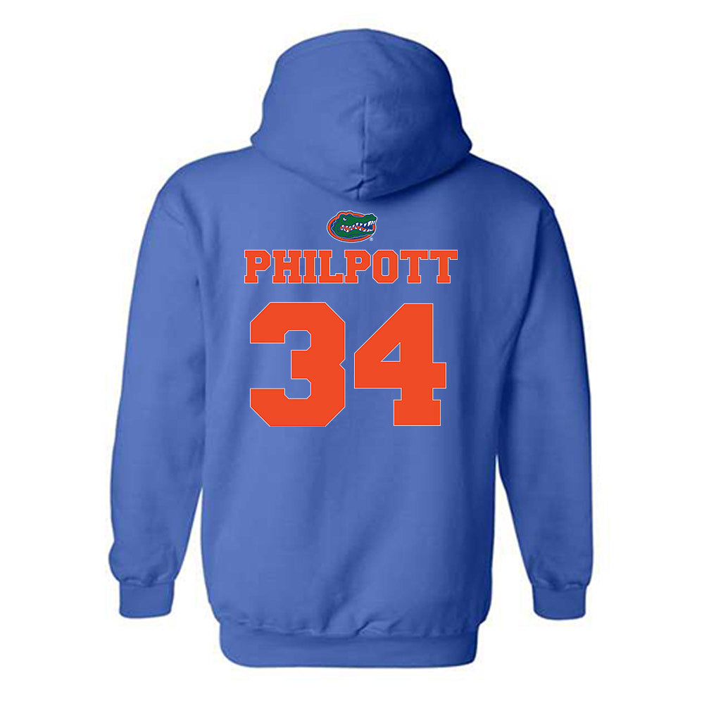 Florida - NCAA Baseball : Alex Philpott - Hooded Sweatshirt Sports Shersey