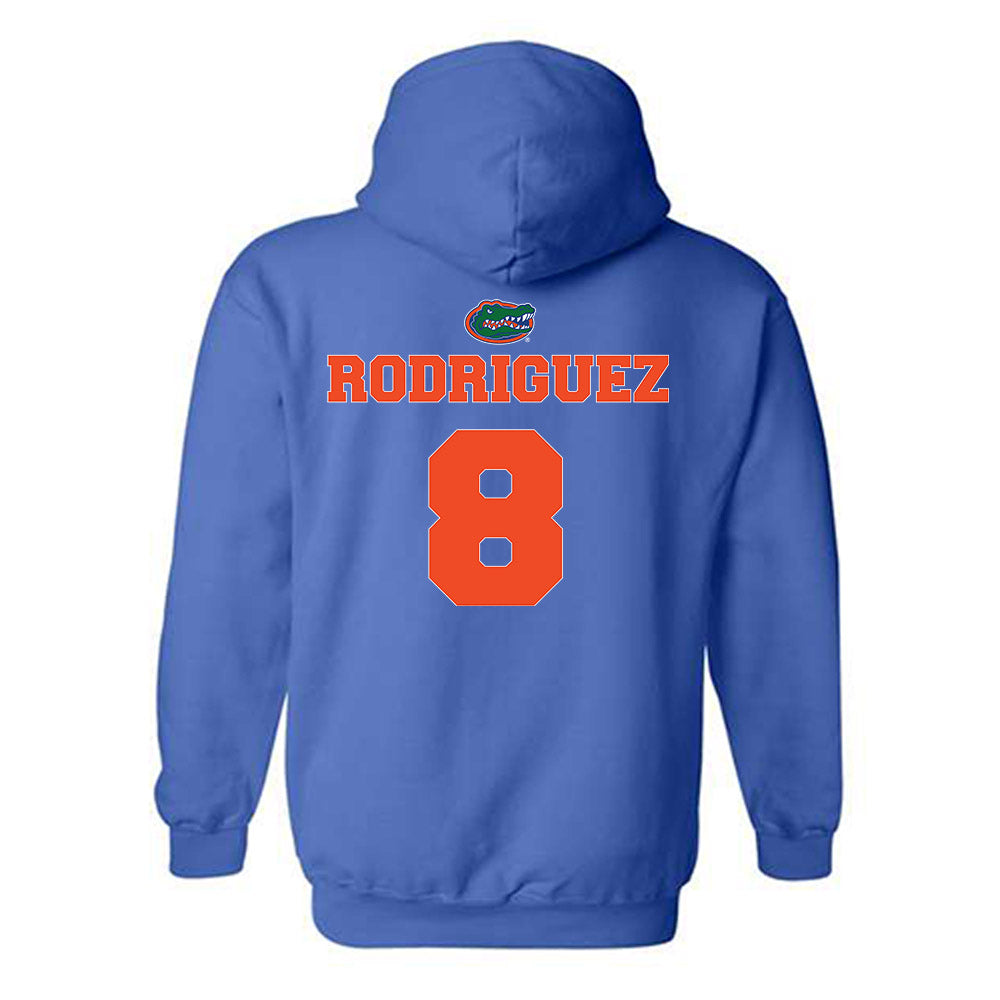 Florida - NCAA Baseball : Christian Rodriguez - Hooded Sweatshirt Sports Shersey